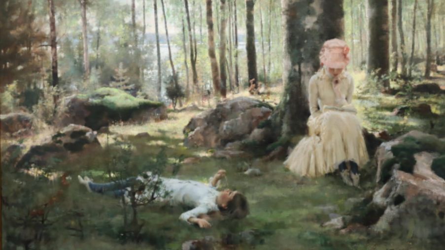 Warszawa. Obraz Alberta Edelfelta ma skomplikowane losy. Wisiał w pałacu w Spale, powędrował do Rosji, wrócił do Polski, a w 1945 zniknął. Odnalazł się w 2019 roku na prywatnym strychu. Spadkobiercy mieszkania oddali dzieło do muzeum