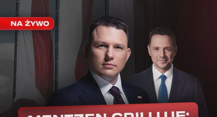 Trzaskowski u Mentzena popularniejszy niż Nawrocki. TVN24 i Republika zdeklasowały konkurentów