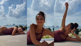 Nieumalowana Klaudia El Dursi wygrzewa pośladki na rajskich wakacjach. Fajnie ma? (ZDJĘCIA)