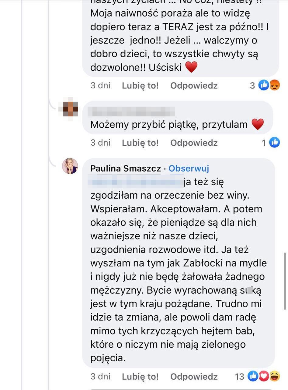 Wpis Pauliny Smaszcz