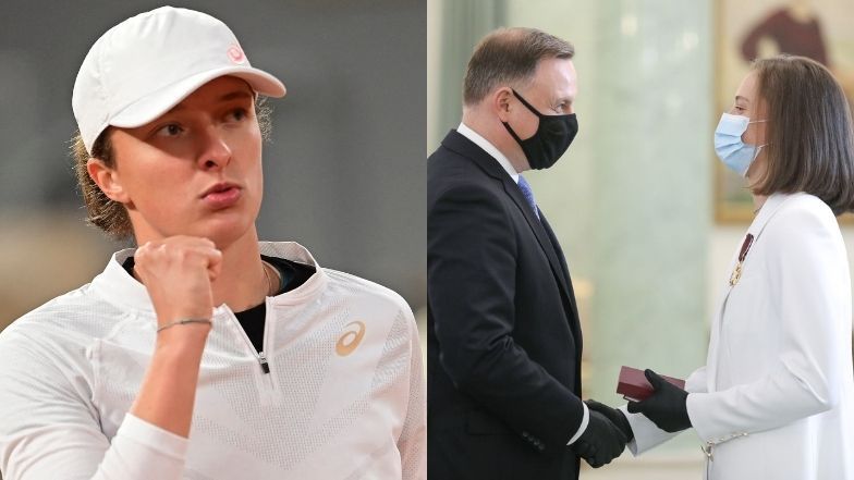 Iga Świątek na kwarantannie po spotkaniu z Andrzejem Dudą