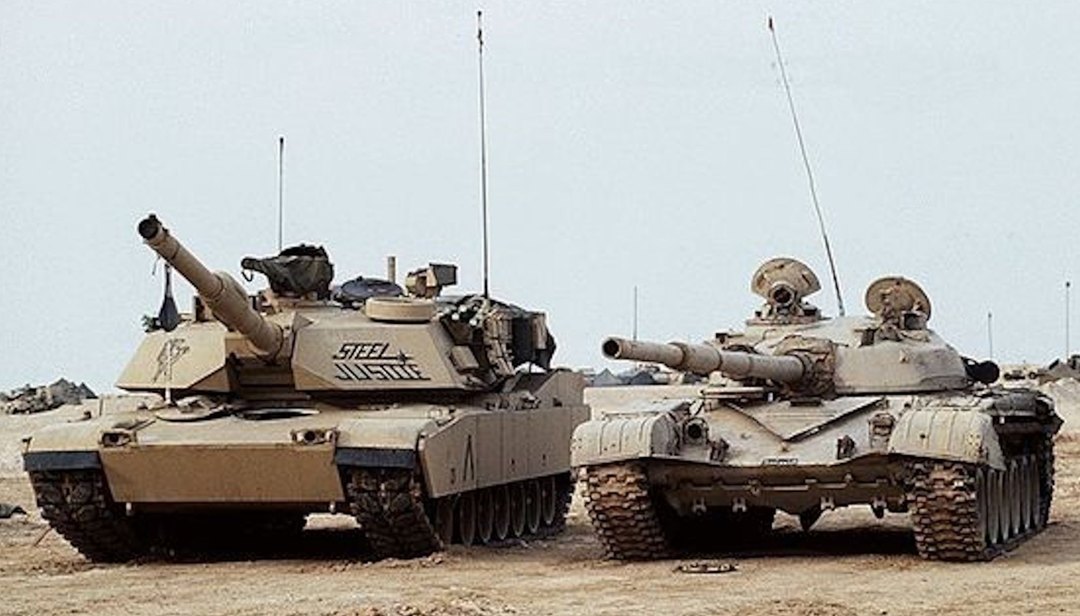 M1 i T-72 - porównanie gabarytów