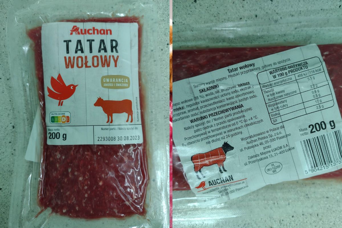 Ostrzeżenie GIS-u dotyczy konkretnej partii tatara wołowego 