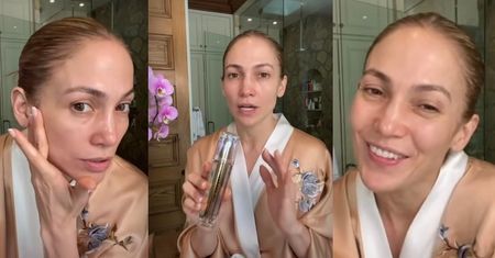 52-letnia Jennifer Lopez promuje kosmetyki autorskiej marki, prezentując twarz BEZ MAKIJAŻU (ZDJĘCIA)