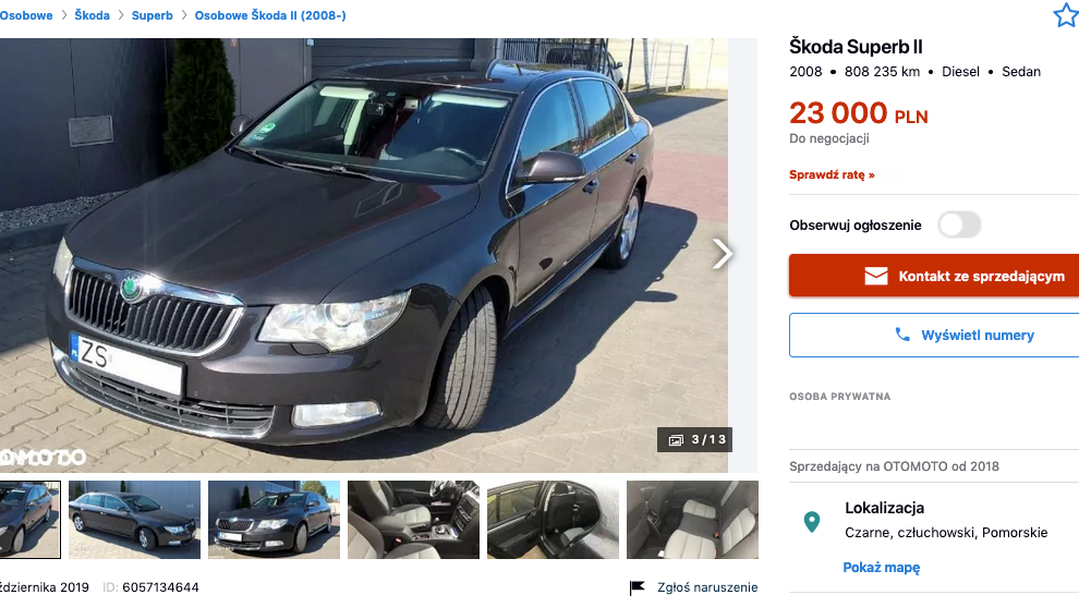 Czarny superb służył na trasach Szczecin - Berlin