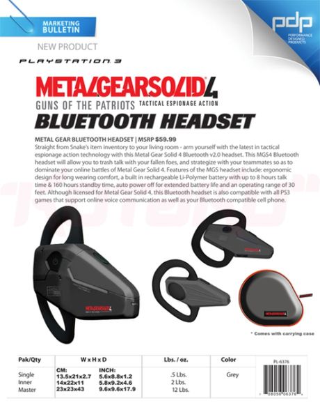 Bądź jak Snake! MGS4 headset 2