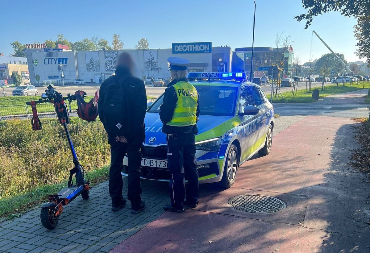 Lublin: Policyjna akcja „Hulajnoga”. Funkcjonariusze kontrolują