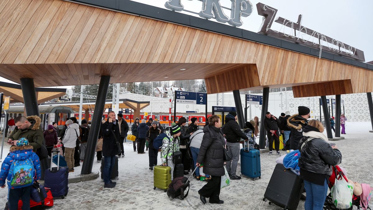 Tłoczno w Zakopanem. "Nastąpiła kumulacja przyjazdów"