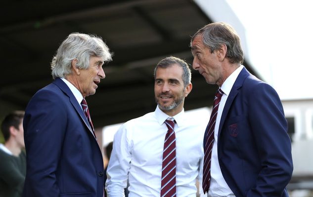 Enzo Maresca i Manuel Pellegrini w West Ham United (fot. Getty Images/PA Images/Andrew Matthews)