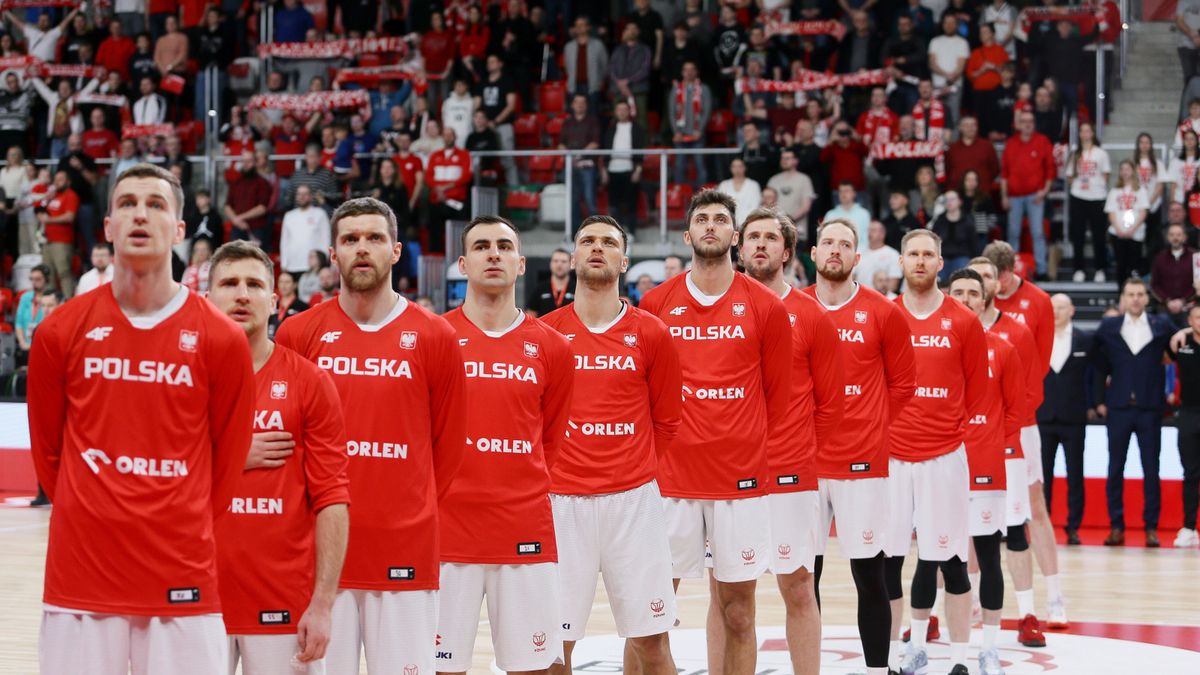 koszykarzy reprezentacji Polski przed meczem z Macedonią Północną