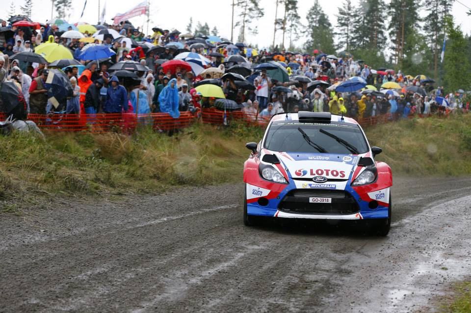 Robert Kubica już w rowie w Rajdzie Finlandii