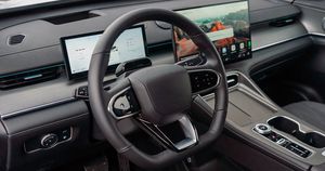 Wnętrze nowoczesnego samochodu