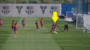 Yamal brylował na treningu. Szczęsny był bezradny [WIDEO]