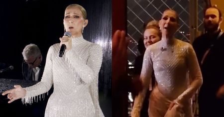 Nagrano Celine Dion tuż po występie w Paryżu. Za kulisami zaskoczyła BUTAMI (WIDEO)