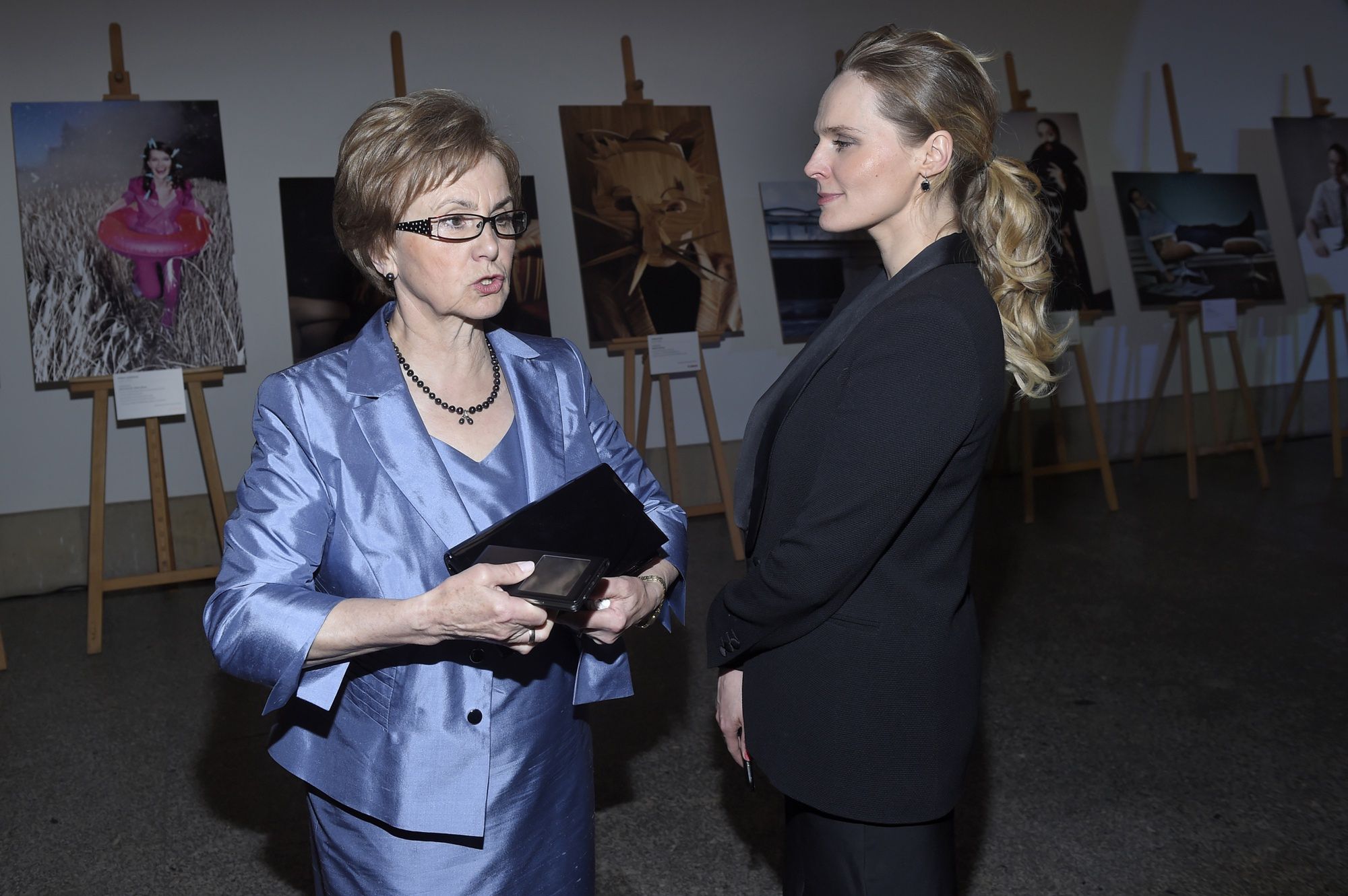 Maria Wiktoria Wałęsa z matką Danutą w 2015 roku