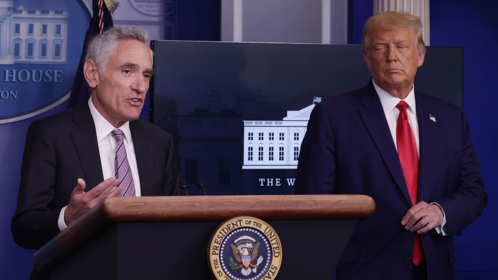 Dr Scott Atlas i Donald Trump