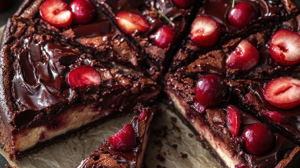Ciasto czekoladowe z wiśniami sprawdzi się na Dzień Kobiet