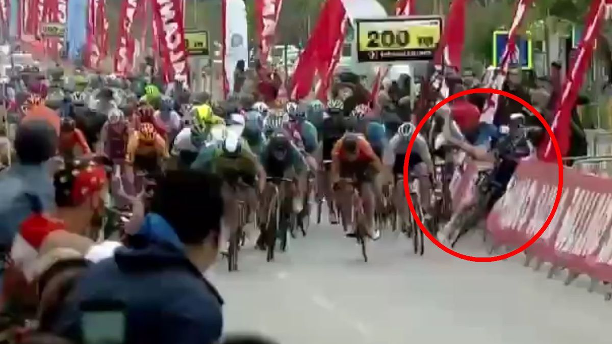 wypadek Alexandra Kriegera podczas 4 etapu Tour of Turkey