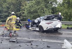 20-latek uwięziony w aucie. Śmigłowiec LPR w akcji