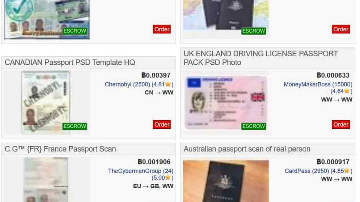 Przestępcy sprzedają w darknecie skany paszportów i fizyczne dokumenty. Chętnych nie brakuje