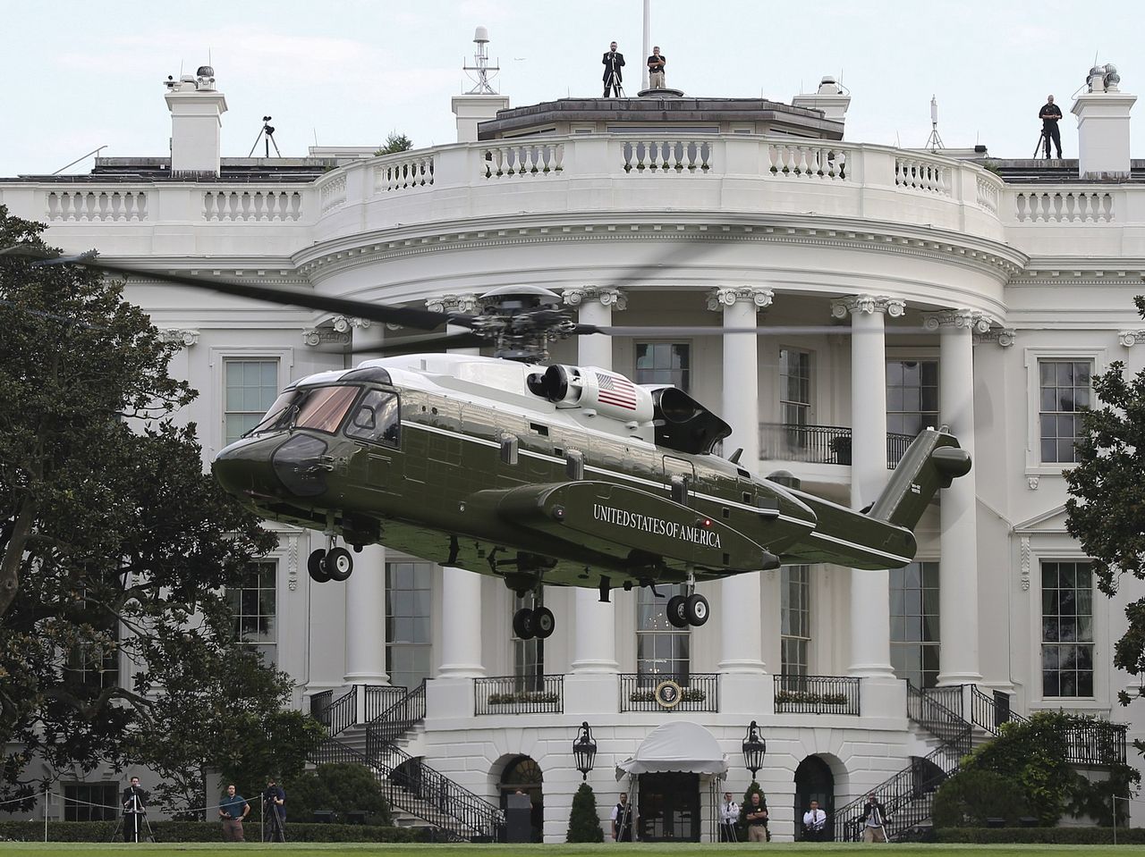 Sikorsky VH-92 Patriot, the new Marine One, during testing