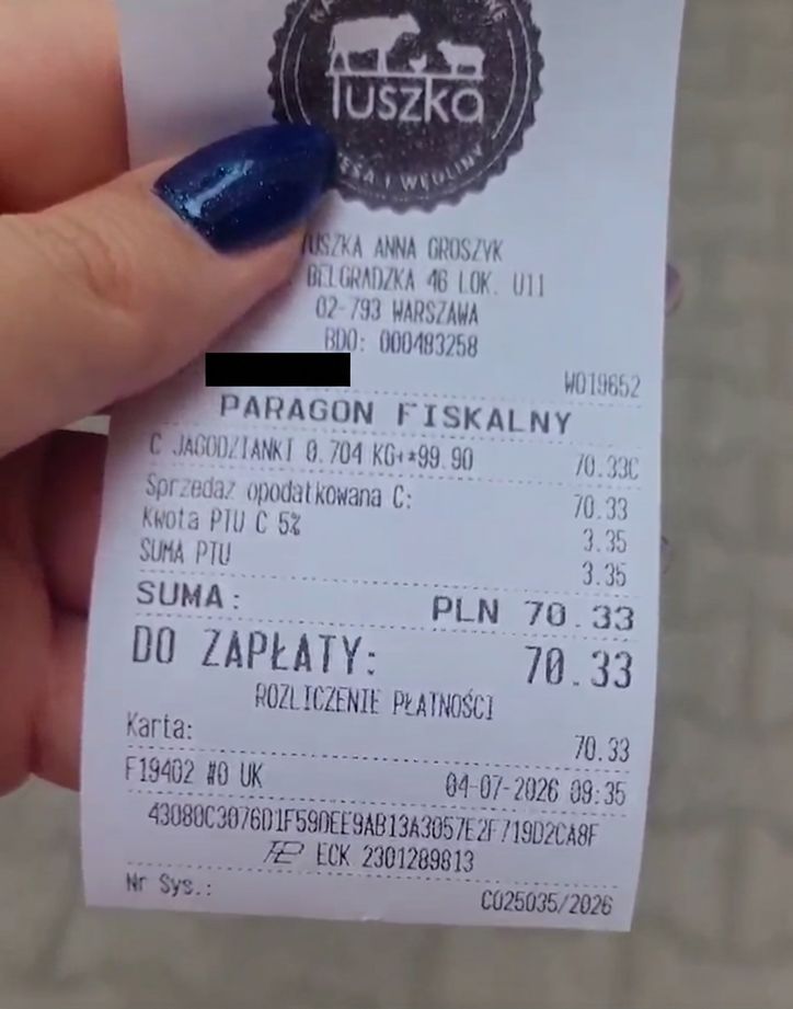 Jagodzianki sprzedawane w mięsnym... na kilogramy