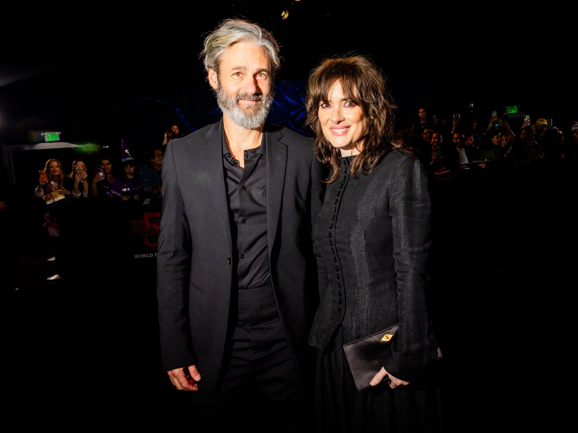 Scott Mackinlay Hahn i Winona Ryder  na premierze