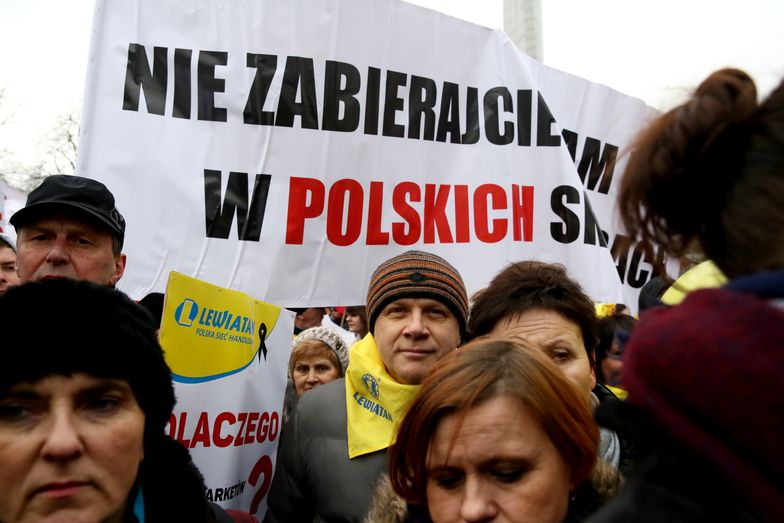 Manifestacja kupców pod Sejmem. Pierwszy taki wyraz oburzenia w historii