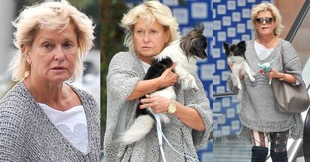 Ewa Kasprzyk wychodzi z psem z "Pytania na śniadanie" (ZDJĘCIA)
