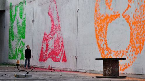 Facade printer, czyli paintballowy street art [wideo] 1