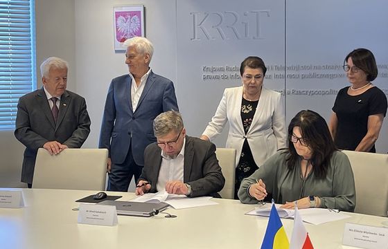 KRRiT i ukraiński regulator podpisały memorandum. „Wymiana kontentu, współpraca w zakresie nadawania”