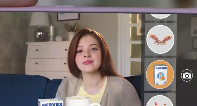 Fervex reklamowany jako „genialny filtr” do selfie (wideo)