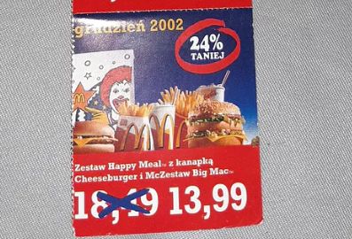 Cheeseburger za 3 zł. Sprawdzamy stare kupony z McDonald's