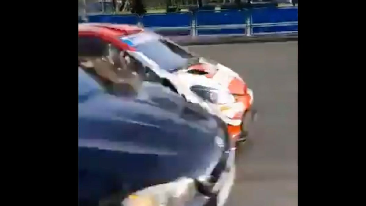  / Na zdjęciu: wypadek Sebastiena Ogiera