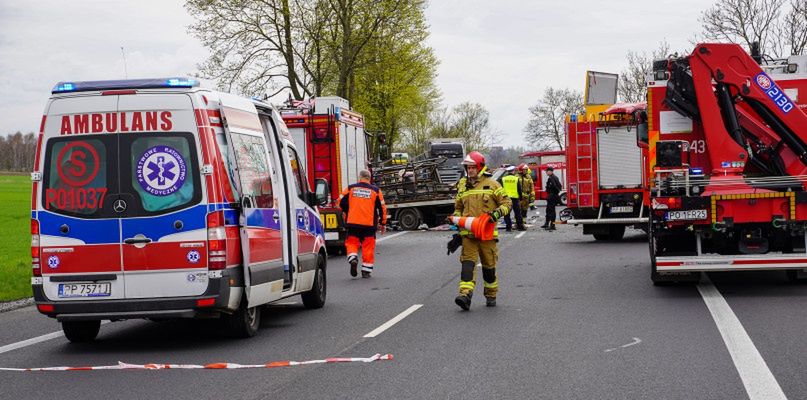 Droga Chodzież - Piła zablokowana po śmiertelnym wypadku