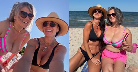 Wakacyjna Natalia Niemen i zapomniana Katarzyna Paskuda kuszą DEKOLTAMI na plaży: "Takie spotkania lubię najbardziej" (ZDJĘCIA)