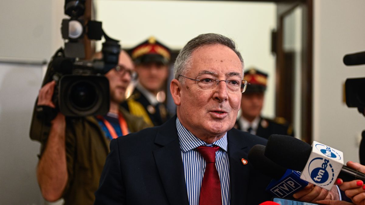 WARSAW, POLAND - DECEMBER 12: Upcoming Minister of Culture, Bartlomiej Sienkiewicz walks through the parliament corridors ahead of the vote of confidence on Donmald Tusk's government cabinet during a session at the parliament (SEJM) on December 12, 2023 in Warsaw, Poland. on December 12, 2023 in Warsaw, Poland. After eight years of Poland's national conservative party in power, centrist Donald Tusk is back and set to forge a pro-EU government. (Photo by Omar Marques/Getty Images)