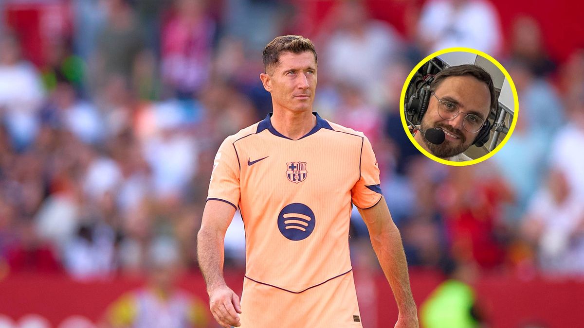 Getty Images / Fran Santiago oraz X/Mateusz Święcicki / Na zdjęciu: Robert Lewandowski i Mateusz Święcicki