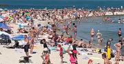 Ujęcie z Odessy. Plaża była zapełniona