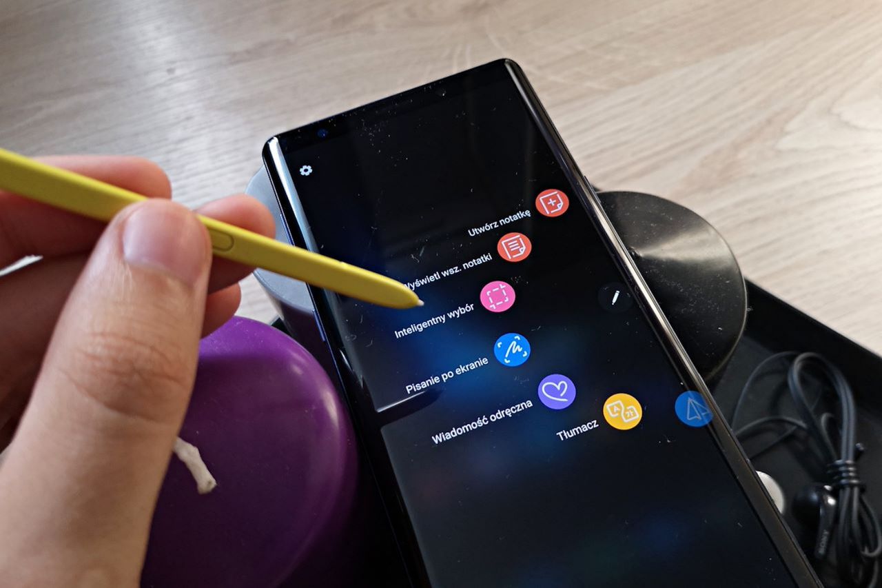 Rysik S Pen w Galaxy Note 9.