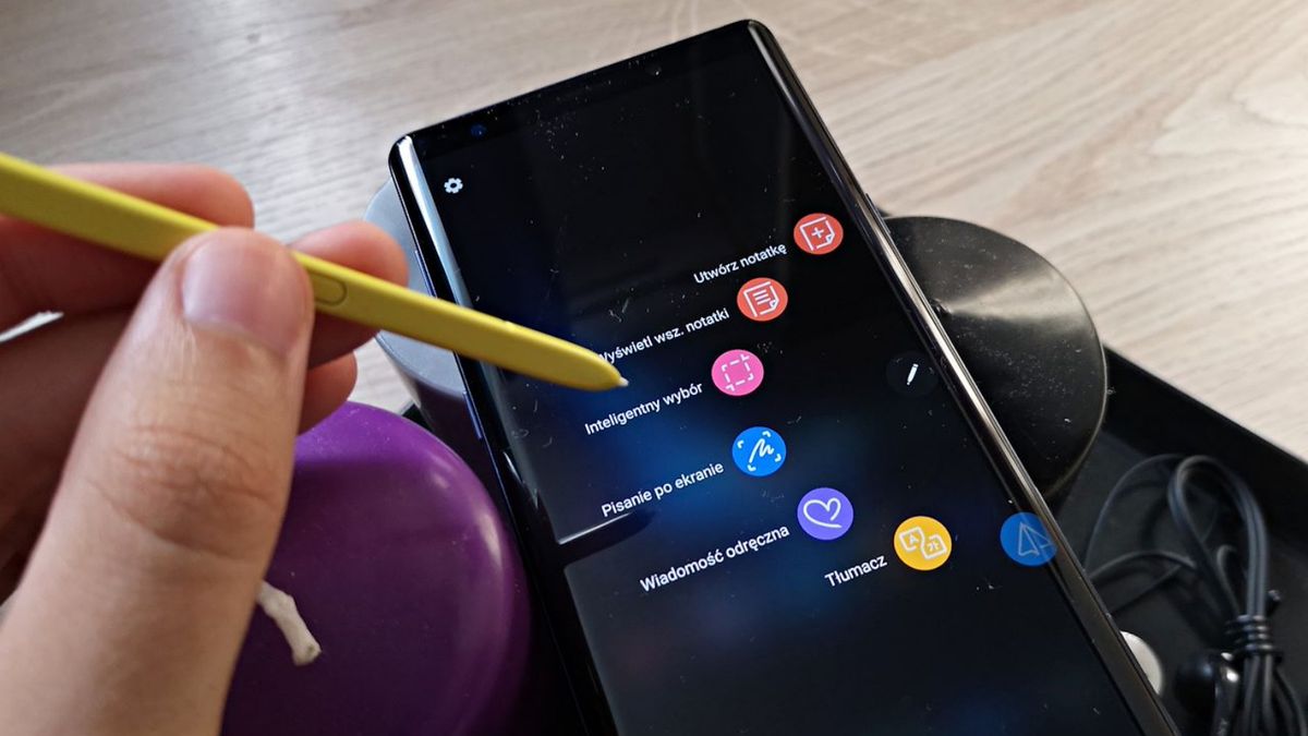 Rysik S Pen w Galaxy Note 9.