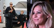Ciężarna Anna Kournikova zasłania krągłości gigantyczną torebką. Była tenisistka odbierała synka ze szkoły (FOTO)