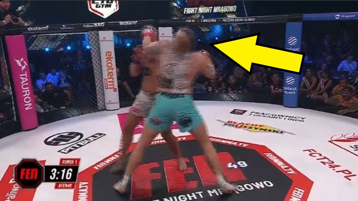 Twitter / FEN MMA / Potężny nokaut Roberta Maruszaka