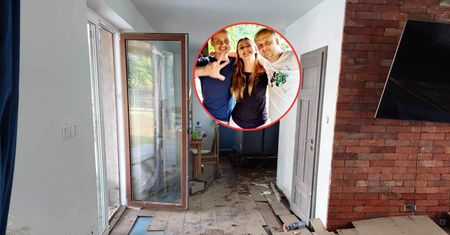 Ojciec z dwójką dzieci ucierpiał w powodzi. Pokazał, jak wygląda jego dom przed zimą