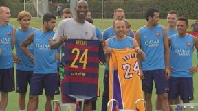 Kobe Bryant z wizytą na treningu FC Barcelony