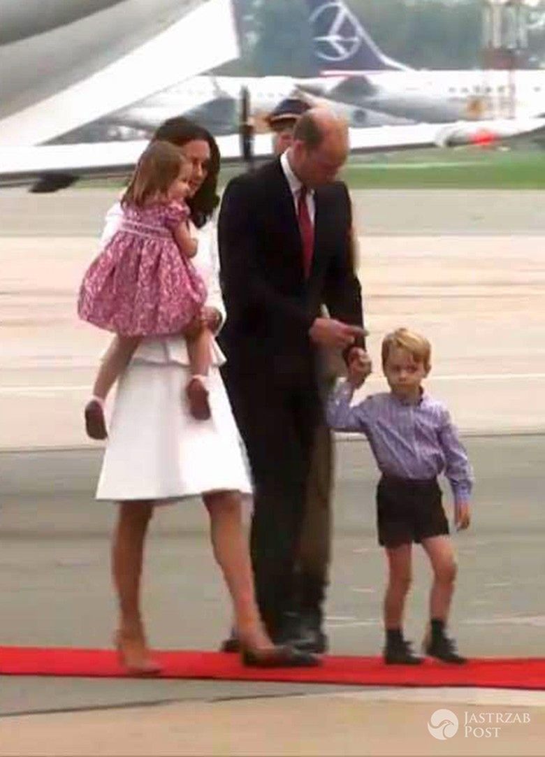 Kate i William z dziećmi w Polsce