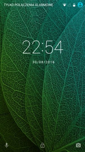 myPhone Luna II ekran blokady