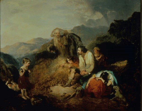 An Irish Peasant Family Discovering the Blight of their Store
