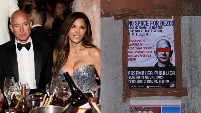 Mieszkańcy Wenecji protestują przeciwko ślubowi Bezosa i Sanchez