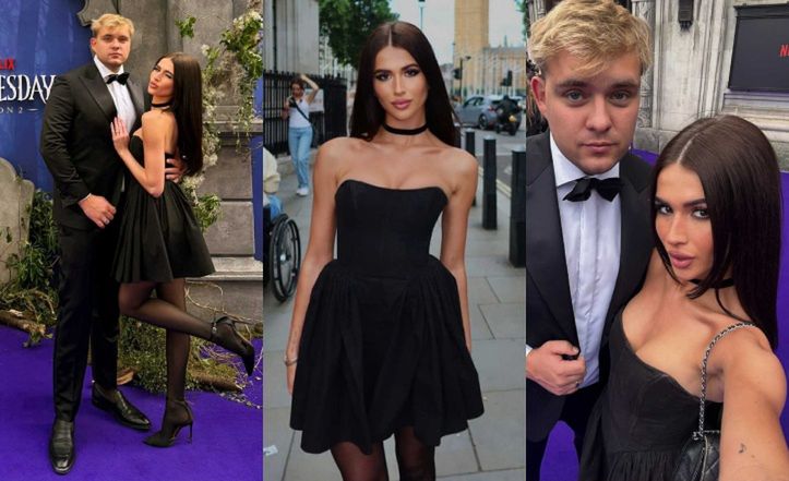 Roksana Węgiel i Kevin Mglej na londyńskiej premierze "Wednsdey"